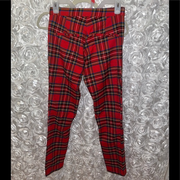 Red Plaid Pants - Picture 3 of 3
